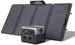 EF ECOFLOW Tragbare Powerstation RIVER 2 MAX mit 160W faltbare solar panel, 512 Wh