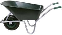 Schubkarre 100 Liter bis 250 kg Belastbarkeit, PVC, gr&uuml;n (Gartenkarre...