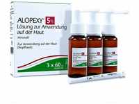 Alopexy 5%, 3x60 ml Lösung, Gel, unparfümiert