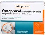 Omeprazol-ratiopharm SK 20 mg bei Sodbrennen Kapseln, 14 St. Kapseln