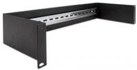 Delock 19" Hutschienenpanel 2 HE - schwarz