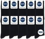 Occulto Herren 100% Baumwolle Socken 10-20er Pack (Modell: Ingo) 43-46 10 Paar 