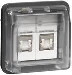 Berker UAE Steckdosen 8/8 Pin 14103505 LGR Abschirmung Matt W.1 Kommunikation