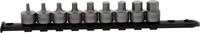 KS Tools 917.4000 3/8" Bit-Stecknuss-Satz Innensechskant, kurz, 9-tlg, 4-14mm
