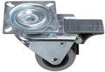 Doppel Lenkrolle Feststellbremse 50mm M&ouml;belrolle Laufrolle 100kg Schrankrolle