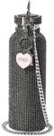 Paris Hilton &ndash; schwarze Glitzer-Trinkflasche, 750ml mit Edelstahlk&ouml;rper und