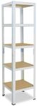 shelfplaza Home 200x60x60 cm Schwerlastregal in wei&szlig; mit 5 B&ouml;den und 175 kg