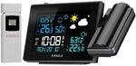Kienzle Funk-Wetterstation mit Projektion, Farbdisplay, Au&szlig;ensensor,
