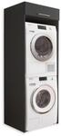 Laundreezy Waschmaschinenschrank f&uuml;r Trockner und Waschmaschine, Anthrazit -
