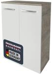 FACKELMANN Doppel-Midischrank B.Style/Badschrank mit ged&auml;mpften...