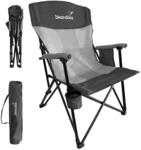 Skandika Klappstuhl Kevo | Campingstuhl faltbar, Camping Stuhl mit Getr&auml;nkehalter,