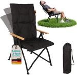 Skandika Campingstuhl Nojata | Hochlehner faltbar, 3-fach verstellbare...