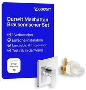 Duravit Manhattan Duscharmatur Set f&uuml;r 1 Verbraucher, inkl. Fertigmontageset mit