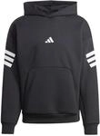adidas Men's Future Icons Three Stripes Hoodie, Black, XXL