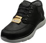 Skechers Herren Summits Siegul Slip-InTurnschuhe, Black Suede/Charcoal Trim, 45 EU