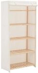 vidaXL Kleiderschrank Stoffschrank Garderobenschrank Garderobe Schrank