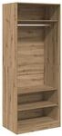 vidaXL Kleiderschrank Artisan-Eiche 80x50x200 cm Holzwerkstoff