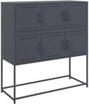 vidaXL Sideboard Anthrazit 100,5x39x107 cm Stahl