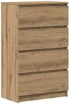 vidaXL Sideboard Artisan-Eiche 60x35x98,5 cm Holzwerkstoff, Kommode, Anrichte,
