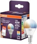 Osram SMART LED Lampe P40 Miniballform E14, 4.9W ZigBee 3.0, Tunable White