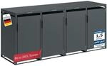 STEELS&Oslash;N Thoria M&uuml;lltonnenbox 4er bis 240 L, M&uuml;llbox aus Stahl, Anthrazit 