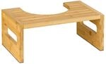 Relaxdays Toilettenhocker, Stuhlgang Unterst&uuml;tzung, WC Hocker f&uuml;r Erwachsene,