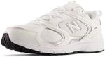 New Balance Herren 408 Sneaker, Weiss/Silber, 38 EU