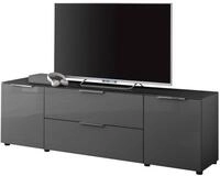 Stella Trading TV-Lowboard Santorin in Anthrazit, TV - TV Schrank f&uuml;r TV bis...