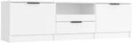 vidaXL TV-Schrank, Wei&szlig;, 140x35x40 cm, Holzwerkstoff, TV-Board f&uuml;r Fernseher bis