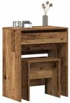 vidaXL Schminktisch 2 STK. Altholz 60 x 40 x 75 cm Holzwerkstoff