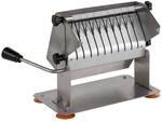 GastroHero Currywurst Schneider ECO manuell Wurstschneider Edelstahl Imbiss