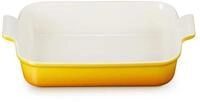 Le Creuset Rechteckige Auflaufform Tradition aus Steinzeug, 32 cm, 2.31 kg, Nectar,