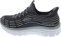 Skechers Damen Summits Plus Soft Luster Turnschuhe, Charcoal Mesh/Silver Trim, 41 EU