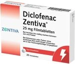 Diclofenac Zentiva&reg; 25 mg - 20 St &ndash; Schnell wirksame Schmerztabletten &ndash;