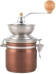 La Cafeti&egrave;re Kaffeem&uuml;hle aus Edelstahl, Kupfer-Finish, Braun