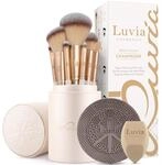 Make-up Pinselset 11-teilig | 8 vegane Schminkpinsel + veganes Leder-Etui, Diamond