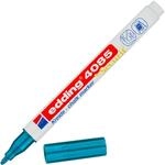 edding 4085 Kreidemarker - blau-metallic - 1 Kreidestift - Rundspitze 1-2 mm -