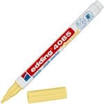 edding 4085 Kreidemarker - pastellgelb - 1 Kreidestift - Rundspitze 1-2 mm - d&uuml;nner