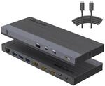 WAVLINK 13-in-1 USB-C Triple Display Docking Station, unterst&uuml;tzt 100 W Laden f&uuml;r