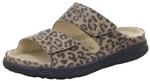 Hartjes Groove Pantolette 122.1220/4052.00 Weite H Leo Pr&auml;gung - Velourleder Braun