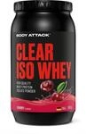 Body Attack CLEAR ISO WHEY - Cherry Flavour - 900g - Made in Germany - Erfrischendes,