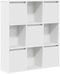 vidaXL B&uuml;cherregal Wei&szlig; 89x24x101,5 cm Holzwerkstoff, B&uuml;cherschrank, Lagerregal,