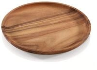 Zassenhaus 055993 Akazienholz Snackteller, Holz, Nat&uuml;rlich, 12 Inch Round