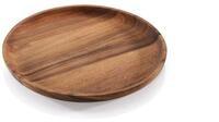 Zassenhaus 055986 Akazienholz Snackteller, Holz, Natur, 10 Inch Round