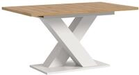 xonox.home - Esstisch Motion 2-TLG. Set 150x76x90 cm in wei&szlig; und Artisan Eiche -