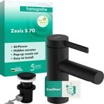 hansgrohe Zesis S - Waschtischarmatur mit Zugstangen-Ablauf aus Metall,