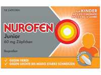 NUROFEN Junior 60 mg Zäpfchen für Kinder ab 3 Monate (6 kg) - Bei Fieber &
