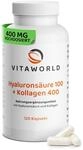Hyaluron Kollagen Kapseln - hochdosierte 200 mg Hyalurons&auml;ure + 800 mg...