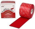 Nasara Original Kinesiology Tape, Einzelrolle, Rot, 5cm x 5m