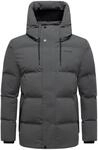 STONE HARBOUR Herren Winterjacke wasserabweisende warme Steppjacke mit magnetischen